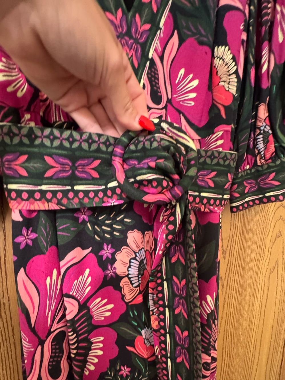 Farm Rio Floral Print Puff Sleeve Dress - Picture 10 of 16